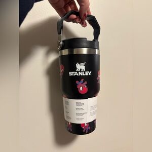 Stanley Black Mug with Red and Blue Spider Design